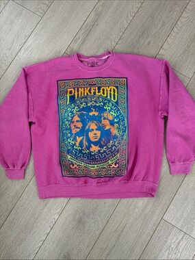 Pink Floyd Pink Graphic Crewneck Sweatshirt